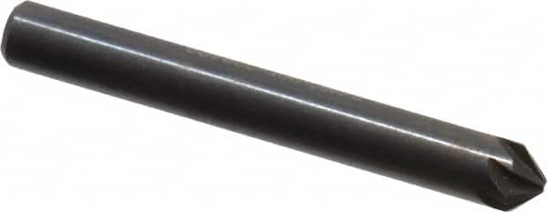 Hertel - 3/16" Head Diam, 3/16" Shank Diam, 6 Flute 90° High Speed Steel Countersink - Americas Industrial Supply