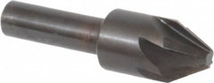 Hertel - 5/8" Head Diam, 3/8" Shank Diam, 6 Flute 60° High Speed Steel Countersink - Americas Industrial Supply