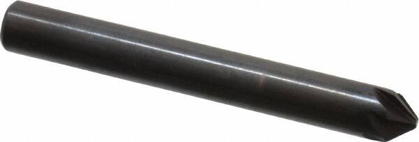 Hertel - 1/4" Head Diam, 1/4" Shank Diam, 6 Flute 82° High Speed Steel Countersink - Americas Industrial Supply