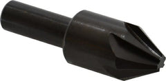 Hertel - 7/8" Head Diam, 1/2" Shank Diam, 6 Flute 60° High Speed Steel Countersink - Americas Industrial Supply
