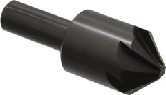 Hertel - 1" Head Diam, 1/2" Shank Diam, 6 Flute 90° High Speed Steel Countersink - Americas Industrial Supply
