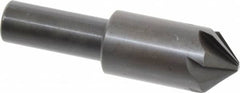 Hertel - 3/4" Head Diam, 1/2" Shank Diam, 6 Flute 90° High Speed Steel Countersink - Americas Industrial Supply