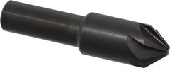 Hertel - 1/2" Head Diam, 3/8" Shank Diam, 6 Flute 82° High Speed Steel Countersink - Americas Industrial Supply