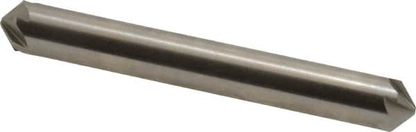 Hertel - 5/16" Head Diam, 5/16" Shank Diam, 6 Flute 100° High Speed Steel Countersink - 2-1/2" OAL, Straight Shank - Americas Industrial Supply