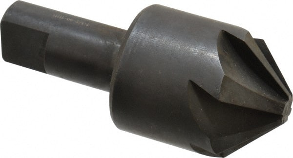 Hertel - 1-1/2" Head Diam, 3/4" Shank Diam, 6 Flute 90° High Speed Steel Countersink - Americas Industrial Supply