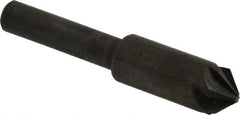 Hertel - 3/8" Head Diam, 1/4" Shank Diam, 6 Flute 90° High Speed Steel Countersink - Americas Industrial Supply