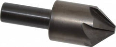 Hertel - 1" Head Diam, 1/2" Shank Diam, 6 Flute 82° High Speed Steel Countersink - Americas Industrial Supply