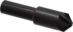 Hertel - 1/2" Head Diam, 3/8" Shank Diam, 6 Flute 100° High Speed Steel Countersink - Americas Industrial Supply