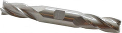 Hertel - 20mm, 1-7/8" LOC, 7/8" Shank Diam, 6-1/8" OAL, 4 Flute, High Speed Steel Square End Mill - Double End, Uncoated - Americas Industrial Supply