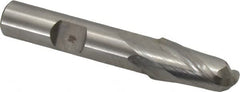 Hertel - 11mm Diam, 13/16" LOC, 2 Flute Cobalt Ball End Mill - Uncoated, Single End, 2-1/2" OAL, 3/8" Shank Diam - Americas Industrial Supply