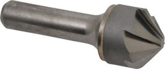 Hertel - 1" Head Diam, 1/2" Shank Diam, 6 Flute 100° Solid Carbide Countersink - Americas Industrial Supply