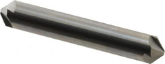Hertel - 1/2" Head Diam, 1/2" Shank Diam, 4 Flute 100° Solid Carbide Countersink - Americas Industrial Supply
