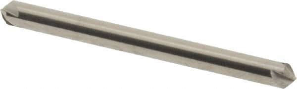 Hertel - 1/8" Head Diam, 1/8" Shank Diam, 4 Flute 90° Solid Carbide Countersink - 1-1/2" OAL, Straight Shank - Americas Industrial Supply