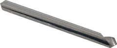 Hertel - 1/8" Head Diam, 1/8" Shank Diam, 1 Flute 90° Solid Carbide Countersink - Americas Industrial Supply