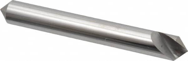 Hertel - 1/4" Head Diam, 1/4" Shank Diam, 1 Flute 90° Solid Carbide Countersink - Americas Industrial Supply