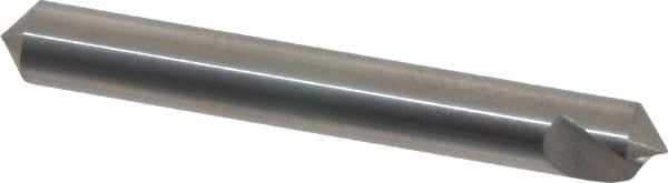 Hertel - 1/4" Head Diam, 1/4" Shank Diam, 1 Flute 100° Solid Carbide Countersink - Americas Industrial Supply