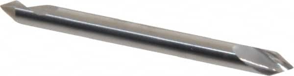 Hertel - 1/8" Head Diam, 1/8" Shank Diam, 1 Flute 60° Solid Carbide Countersink - Americas Industrial Supply