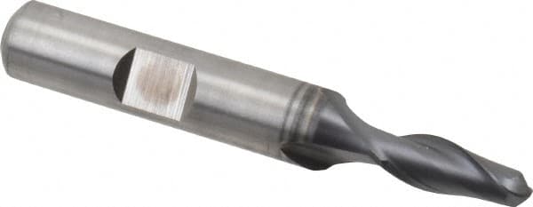 Hertel - 3/8" Head Diam, 3/8" Shank Diam, 4 Flute 120° Solid Carbide Countersink - 2-1/2" OAL, Straight Shank - Americas Industrial Supply