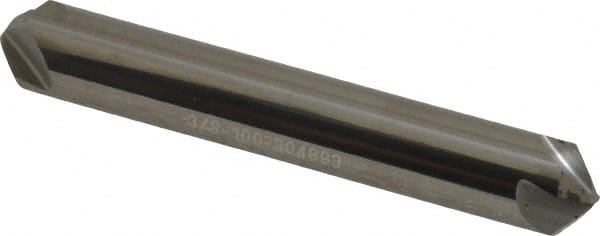 Hertel - 3/8" Head Diam, 3/8" Shank Diam, 4 Flute 100° Solid Carbide Countersink - Americas Industrial Supply