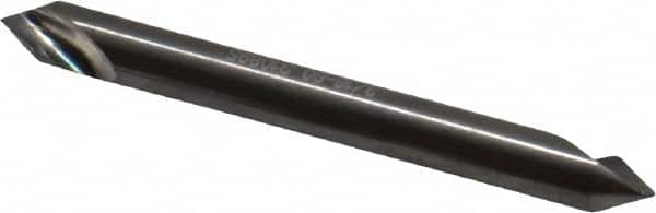 Hertel - 3/16" Head Diam, 3/16" Shank Diam, 1 Flute 60° Solid Carbide Countersink - Americas Industrial Supply