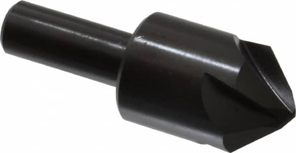 Hertel - 1" Head Diam, 1/2" Shank Diam, 4 Flute 90° High Speed Steel Countersink - Americas Industrial Supply