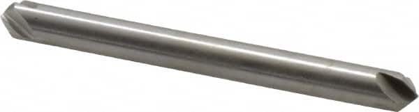 Hertel - 3/16" Head Diam, 3/16" Shank Diam, 4 Flute 90° High Speed Steel Countersink - 1-7/8" OAL, Straight Shank - Americas Industrial Supply