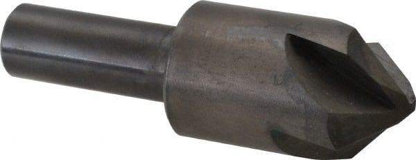 Hertel - 7/8" Head Diam, 1/2" Shank Diam, 4 Flute 90° High Speed Steel Countersink - Americas Industrial Supply