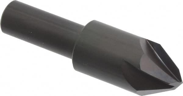 Hertel - 3/4" Head Diam, 1/2" Shank Diam, 4 Flute 60° High Speed Steel Countersink - Americas Industrial Supply