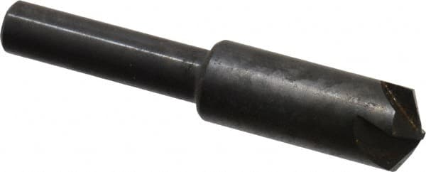 Hertel - 3/8" Head Diam, 1/4" Shank Diam, 4 Flute 120° High Speed Steel Countersink - Americas Industrial Supply