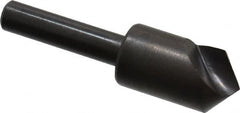 Hertel - 1/2" Head Diam, 1/4" Shank Diam, 1 Flute 100° High Speed Steel Countersink - Americas Industrial Supply