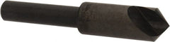 Hertel - 3/8" Head Diam, 1/4" Shank Diam, 1 Flute 100° High Speed Steel Countersink - Americas Industrial Supply