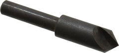 Hertel - 3/8" Head Diam, 1/4" Shank Diam, 1 Flute 90° High Speed Steel Countersink - Americas Industrial Supply