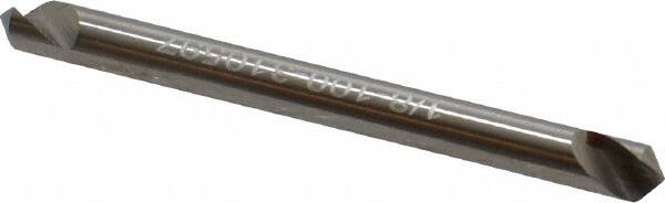 Hertel - 1/8" Head Diam, 1/8" Shank Diam, 1 Flute 100° High Speed Steel Countersink - 1-1/2" OAL, Straight Shank - Americas Industrial Supply