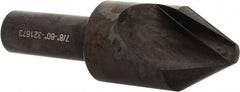 Hertel - 7/8" Head Diam, 1/2" Shank Diam, 1 Flute 60° High Speed Steel Countersink - Americas Industrial Supply