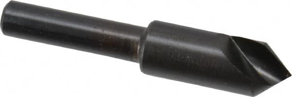 Hertel - 3/8" Head Diam, 1/4" Shank Diam, 1 Flute 82° High Speed Steel Countersink - Americas Industrial Supply