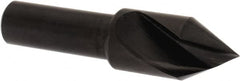 Hertel - 1/2" Head Diam, 3/8" Shank Diam, 1 Flute 60° High Speed Steel Countersink - Americas Industrial Supply