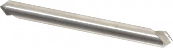 Hertel - 3/16" Head Diam, 3/16" Shank Diam, 1 Flute 90° High Speed Steel Countersink - 1-7/8" OAL, Straight Shank - Americas Industrial Supply