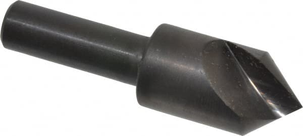Hertel - 5/8" Head Diam, 3/8" Shank Diam, 1 Flute 82° High Speed Steel Countersink - Americas Industrial Supply