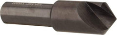 Hertel - 1/2" Head Diam, 1/4" Shank Diam, 1 Flute 100° High Speed Steel Countersink - 2" OAL, Straight Shank - Americas Industrial Supply