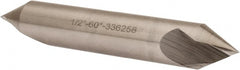 Hertel - 1/2" Head Diam, 1/2" Shank Diam, 1 Flute 60° High Speed Steel Countersink - Americas Industrial Supply
