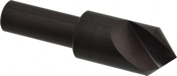 Hertel - 3/4" Head Diam, 1/2" Shank Diam, 1 Flute 90° High Speed Steel Countersink - Americas Industrial Supply
