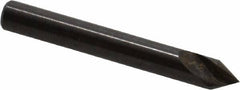 Hertel - 3/16" Head Diam, 3/16" Shank Diam, 1 Flute 60° High Speed Steel Countersink - 1-1/2" OAL, Straight Shank - Americas Industrial Supply