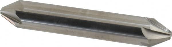 Hertel - 1/2" Head Diam, 1/2" Shank Diam, 6 Flute 60° Solid Carbide Countersink - Americas Industrial Supply