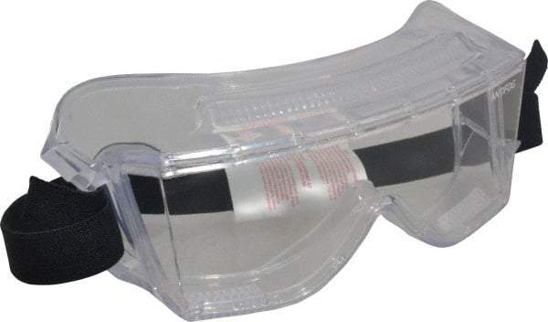 3M - Size Universal, Clear Polycarbonate Anti-Fog & Scratch Resistant Lens, Safety Goggles - Direct Vent, Clear Polycarbonate Frame, Over the Glass Style - Americas Industrial Supply