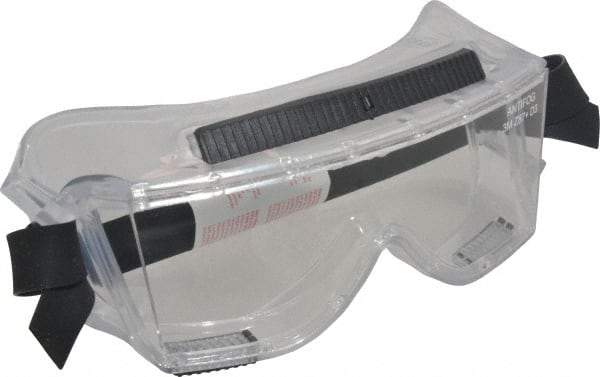 3M - Size Universal, Clear Polycarbonate Anti-Fog & Scratch Resistant Lens, Safety Goggles - Indirect Vent, Clear Polycarbonate Frame, Over the Glass Style - Americas Industrial Supply