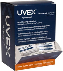 Uvex - 100 Antifog, Nonabrasive Lens Cleaning Tissues - Nonsilicone Cleaner, 4-5/8 Inch Wide x 2-3/4 Inch Deep x 9-1/4 Inch High Dispenser - Americas Industrial Supply