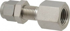 Ham-Let - 1/4" OD, Grade 316Stainless Steel Bulkhead Female Connector - Comp x FNPT Ends - Americas Industrial Supply
