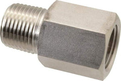 Ham-Let - 1/2" Grade 316 Stainless Steel Pipe Adapter - FNPT x MNPT End Connections, 4,600 psi - Americas Industrial Supply