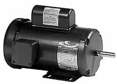 Baldor - 1-1/2 Max hp, 1,725 Max RPM, Electric AC DC Motor - 115, 208, 230 V Input, Single Phase, 56H Frame - Americas Industrial Supply