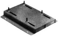 Made in USA - 1/2" Bolt Steel Rigid Fixed Base Motor Base - Adjusting Double Screw, 256 NEMA Frame - Americas Industrial Supply